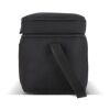 Bolsa térmica con doble compartimento R-PET 600D, 30 x 20 x 25 cm, 15 litros Negro