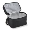 R-PET 600D Bolsa nevera doble compartimento 30 x 20 x 25cm 12L Negro | sin montaje de publicidad | no disponible | no disponible