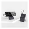 Batería externa Nova Wireless compatible con MagSafe y Apple Watch 10000 mAh gris oscuro | Impresión Digital | top | 55 mm x 90 mm