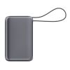 Batería externa Nova Laptop de 65 W con cable USB-C integrado, 30 000 mAh gris oscuro | Impresión Digital | top | 45 mm x 85 mm