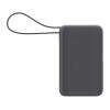 Batería externa Nova Laptop de 65 W con cable USB-C integrado, 30 000 mAh gris oscuro