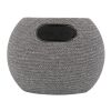 Altavoz de 5W y cargador inalámbrico de 15W R_PET & Bamboo Gris | Impresión Digital | top | Ø 55 mm | no disponible