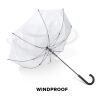 Verdure 23" Paraguas antiviento con gancho, apertura automática. Blanco