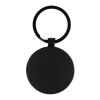 Llavero de bambú y metal redondo negro | sin montaje de publicidad | no disponible | no disponible | no disponible