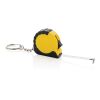 Llavero con cinta de 1m de ABS reciclado MeasureMate RCS amarillo