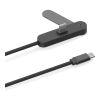 Cable Aluvia RCS 65W PD con soporte ajustable para teléfono negro | sin montaje de publicidad | no disponible | no disponible