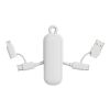 Cable llavero Urban Vitamin Dublin 100W 4 en 1 blanco