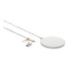 Cargador inalámbrico RCS de plástico reciclado de 10W blanco | sin montaje de publicidad | no disponible | no disponible