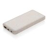 Powerbank 10.000 mAh de paja de trigo marrón | sin montaje de publicidad | no disponible | no disponible