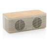 Altavoz cargador inalámbrico de paja de trigo marrón | sin montaje de publicidad | no disponible | no disponible