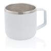 Taza de acero inoxidable blanco | sin montaje de publicidad | no disponible | no disponible