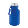 Botella de silicona plegable antigoteo con tapa azul | sin montaje de publicidad | no disponible | no disponible