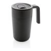 Taza con asa de PP y SS Reciclado GRS negro | sin montaje de publicidad | no disponible | no disponible