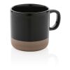 Taza de cerámica esmaltada negro | sin montaje de publicidad | no disponible | no disponible