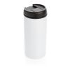 Taza Metro RCS de acero inoxidable reciclado blanco | sin montaje de publicidad | no disponible | no disponible