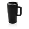Taza cerámica de lujo 490 ml negro | sin montaje de publicidad | no disponible | no disponible