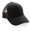 Gorra 5 paneles de algodón cepillado 190 gr Impact AWARE ™ negro | sin montaje de publicidad | no disponible | no disponible | no disponible