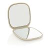 Espejo de maquillaje de plástico reciclado Reflecta RCS beige
