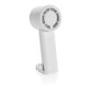 Ventilador portátil recargable Twist RCS plástico reciclado blanco | sin montaje de publicidad | no disponible | no disponible