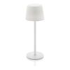 Lámpara de mesa Zenic RCS plástico reciclado recargable USB blanco | sin montaje de publicidad | no disponible | no disponible