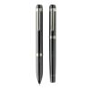 Set de bolígrafos Swiss Peak OSLO acero inoxidable reciclado negro