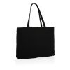 Bolsa de compra de algodón reciclado 145gr Impact AWARE ™ negro | sin montaje de publicidad | no disponible | no disponible | no disponible