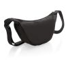 Bolsa bandolera Crescent AWARE™ de RPET negro | sin montaje de publicidad | no disponible | no disponible | no disponible