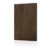 Libreta A5 con estampado de madera Kavana marrón oscuro | sin montaje de publicidad | no disponible | no disponible
