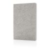 Cuaderno A5 de fieltro reciclado certificado Phrase GRS gris | sin montaje de publicidad | no disponible | no disponible