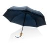 Paraguas automático RPET 190T bambú de 21" Impact AWARE ™ azul marino | sin montaje de publicidad | no disponible | no disponible