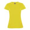 Camiseta deportiva de manga corta para mujer "Montecarlo" Estándar | Amarillo | roly-L | sin montaje de publicidad | no disponible | no disponible | no disponible