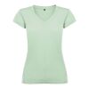 Camiseta de cuello de pico de manga corta para mujer "Victoria" Estándar | Mist Green | L | sin montaje de publicidad | no disponible | no disponible | no disponible