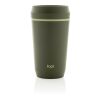 Vaso de plástico reciclado Topl To Go con tapa patentada 360 verde | sin montaje de publicidad | no disponible | no disponible