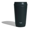 Taza Topl To Go de acero reciclado con tapa patentada 360 gris | sin montaje de publicidad | no disponible | no disponible