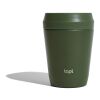 Taza Topl To Go de acero reciclado con tapa patentada 360 verde | sin montaje de publicidad | no disponible | no disponible