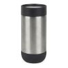 Taza push VINGA Erie RCS SS reciclada 350 ml plata-negro | sin montaje de publicidad | no disponible | no disponible