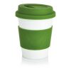 Taza de café PLA verde-blanco | sin montaje de publicidad | no disponible | no disponible