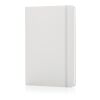 Libreta A5 básica de tapa dura blanco | sin montaje de publicidad | no disponible | no disponible
