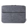 Funda para pc de fieltro RPET Emilia gris | sin montaje de publicidad | no disponible | no disponible