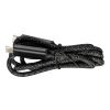 Cable de carga 65W de nailon Claudia negro | sin montaje de publicidad | no disponible | no disponible