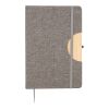 Cuaderno con tapa plegable de rPet Ernst gris | sin montaje de publicidad | no disponible | no disponible