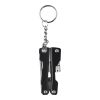 Llavero con multiherramientas de acero inox. Clifton negro | sin montaje de publicidad | no disponible | no disponible