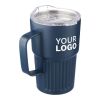 Taza termo de acero inox. reciclado (450 ml) Calo verde | sin montaje de publicidad | no disponible | no disponible