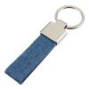 Llavero de tela vaquera Enzi azul | sin montaje de publicidad | no disponible | no disponible