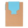 Cuaderno y bolígrafo Quillo | Cartón reciclado | A6 | Liso azul claro