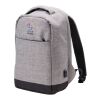 Mochila antirrobo de poliéster gris claro
