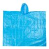 Poncho transparente plegable naranja