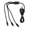 Set de cables de nailon Leif plata