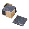 Set de posavasos de fieltro RPET Lawrence gris