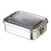 Fiambrera de acero inox. Kasen plata